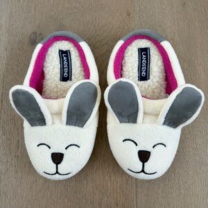 NEW bunny slippers sz 11 toddlers kids Lands’ End
